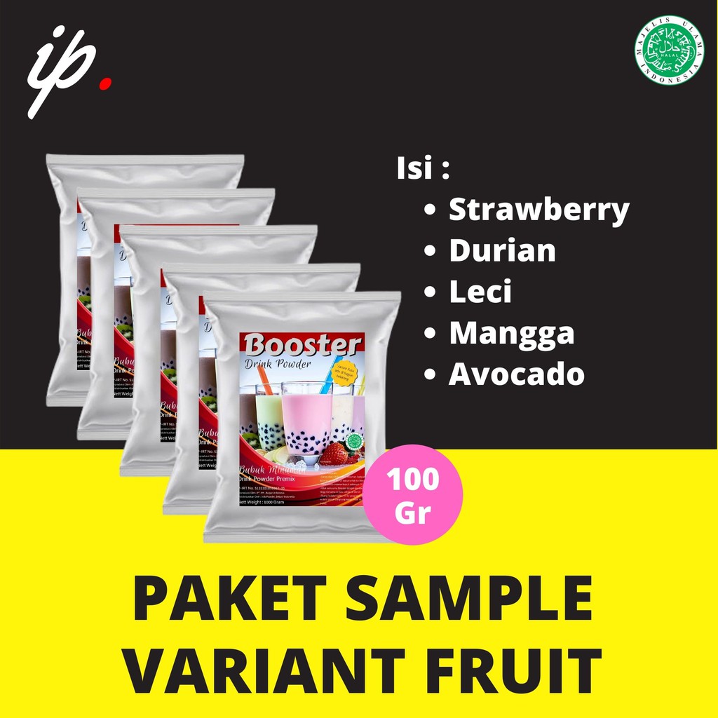 PAKET TESTER / SAMPLE Bubuk Minuman Best 5 Varian, Harga adalah 1 Paket berisi 5 Variant