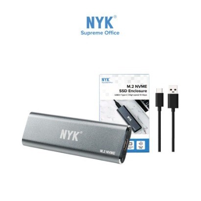 Enclosure SSD M.2 NVMe NYK Usb 3.1 Type C Original