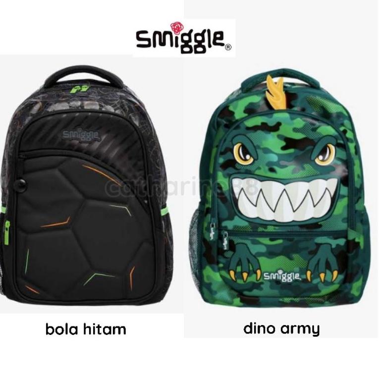 Ransel Smiggle Senior SD Tas Sekolah Anak Unicorn Robot Bunny Rabbit Ice Cream Candy Shark Bola Gold