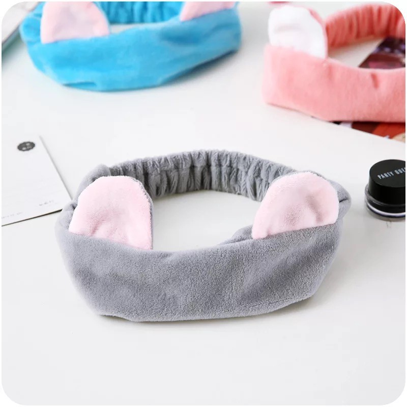 ☛TK☚ Bando Motif Kuping Hairband Korea Lucu Kucing Bendo Headband Rambut Fashion Rajut R028