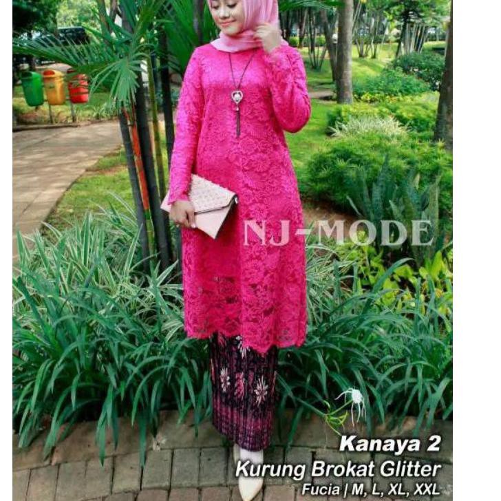 ► tunik brokat/baju kurung brokat/baju kurung melayu/kebaya wisuda ☟