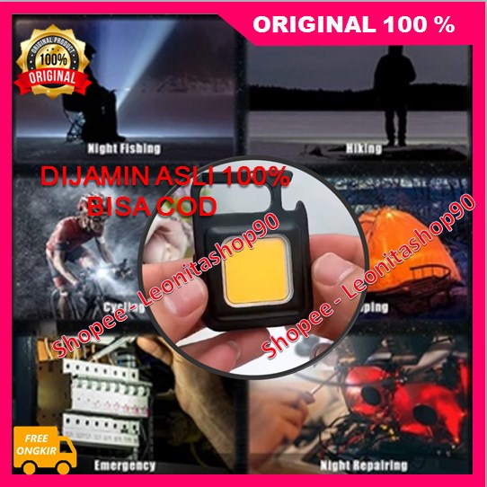 Gantungan Kunci  Senter Led Multifungsi Senter Led Mini Kualitas Premium 100% ORIGINAL