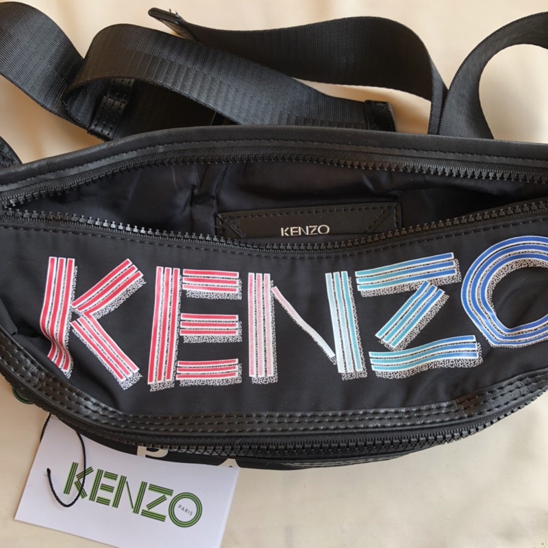 KENZ0 WAISTBAG LOGO BUMBAG PARIS MULTI PINK