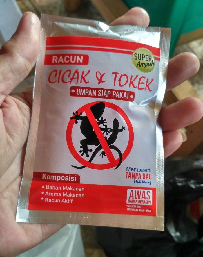 RACUN CICAK DAN TOKEK/toke-PEMBASMI SUPER AMPUH.umpan siap saji/pakai.