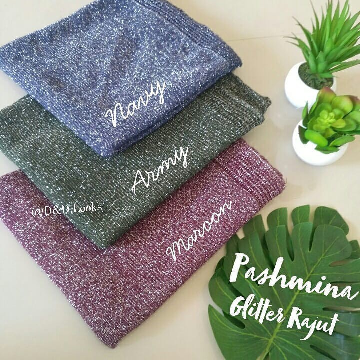 PASHMINA RAJUT GLITTER / PASHMINA GLITTER RAJUT / HIJAB PENGANTIN / JILBAB PENGANTIN / HIJAB RAJUT / JILBAB RAJUT  / RIAS PENGANTIN / MUA /-1