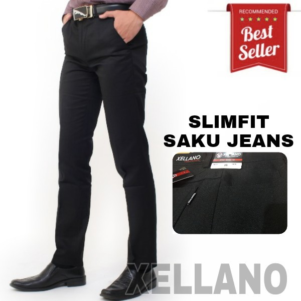  Celana  Formal Kerja Pria Panjang Slimfit Saku Model  