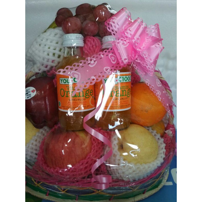 

parcel buah plus minuman vitamin