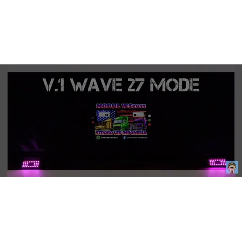 LED STROBO WAVE 27 MODE V.1