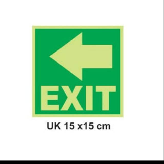 

sticker EXIT glow in the dark