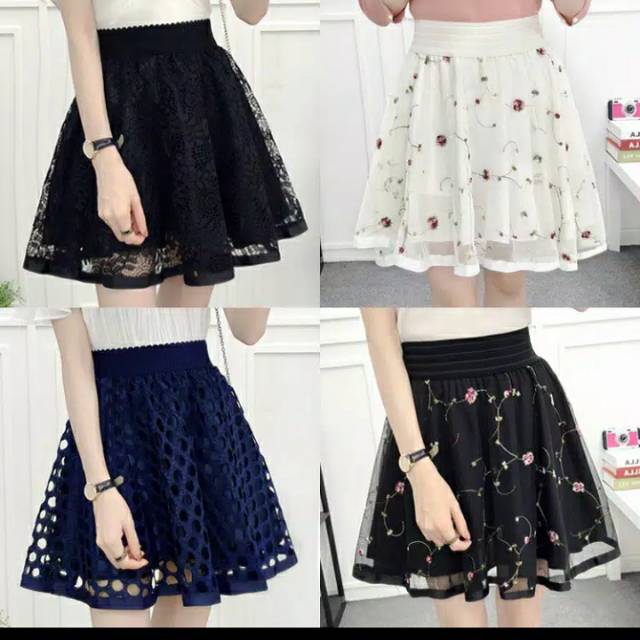 Rok Mini Skirt C028 Korea Lace