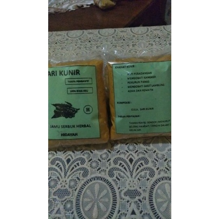 

Serbuk kunyit/jamu kunir 100% gula asli