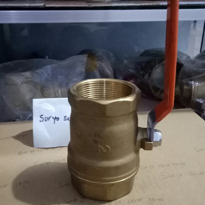kran air 2 inch Ball Valve original (Kitz) kuningan