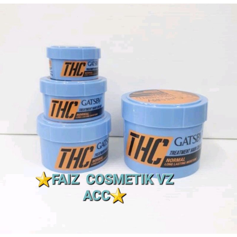 Gatsby THC Treatment Hair Cream Normal Minyak Rambut 28 70 125 250gr Biru