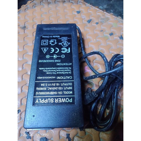 adaptor 18,5v 3,5a