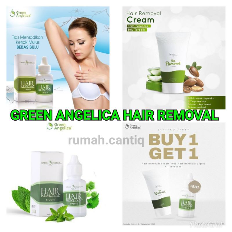 HAIR REMOVAL GREEN ANGELICA - Penghilang Bulu Tercepat Perontok Bulu Ampuh