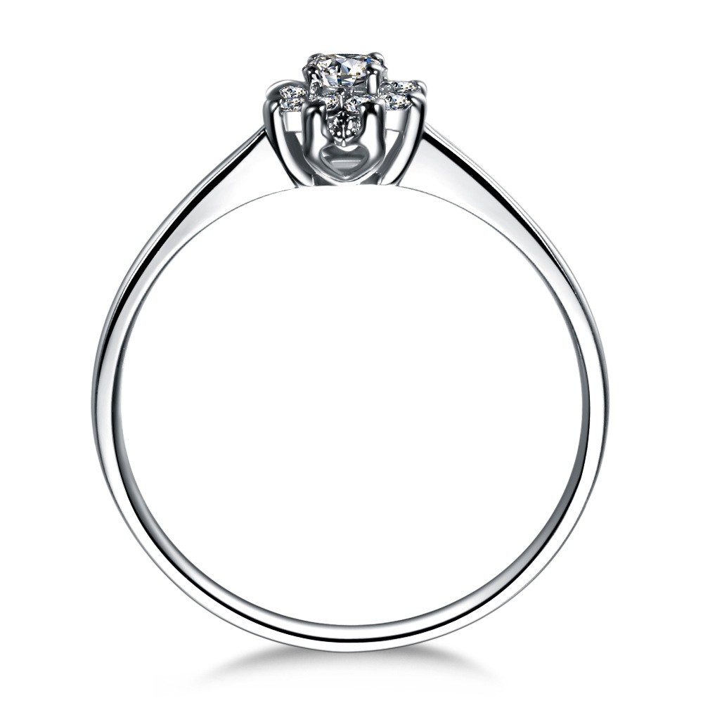 Cincin Perak Wanita Pria Couple Asli S 925 Lapis Rhodium Cocok Kawin Nikah tunangan hadiah RS023