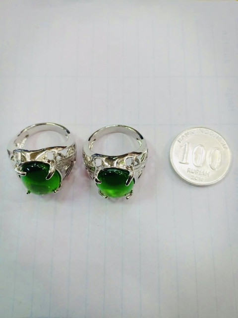 Cincin / cincin batu / lapis emas / yaxiya / xuping / cuci gudang