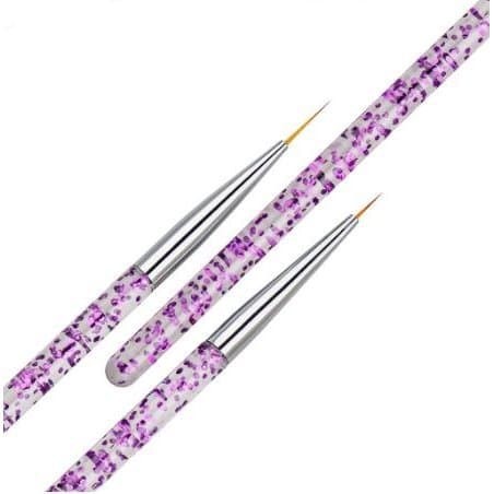 French Lines Painting Brush - Nail Art Liner Brush (3pcs)