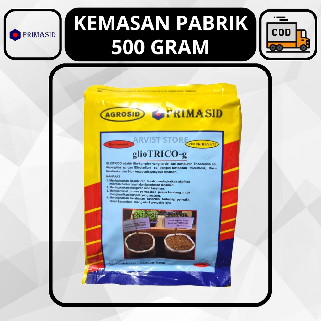 Jual Pupuk Glio Trico G Kemasan Pabrik Gram Hayati Trichoderma Primasid Shopee Indonesia