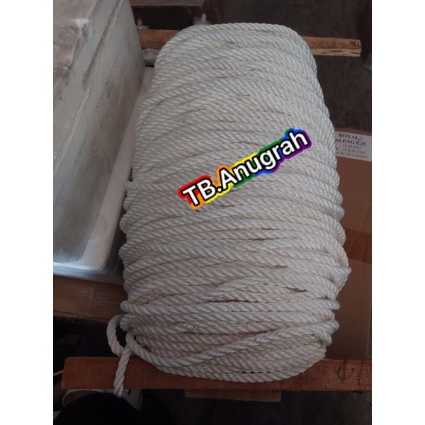 Tali tambang 8mm 10mm bahan kain tali mobil tali tambang kain tali tambang benang tali tambang nilon kuralon guralon tali tambang katun Nylon