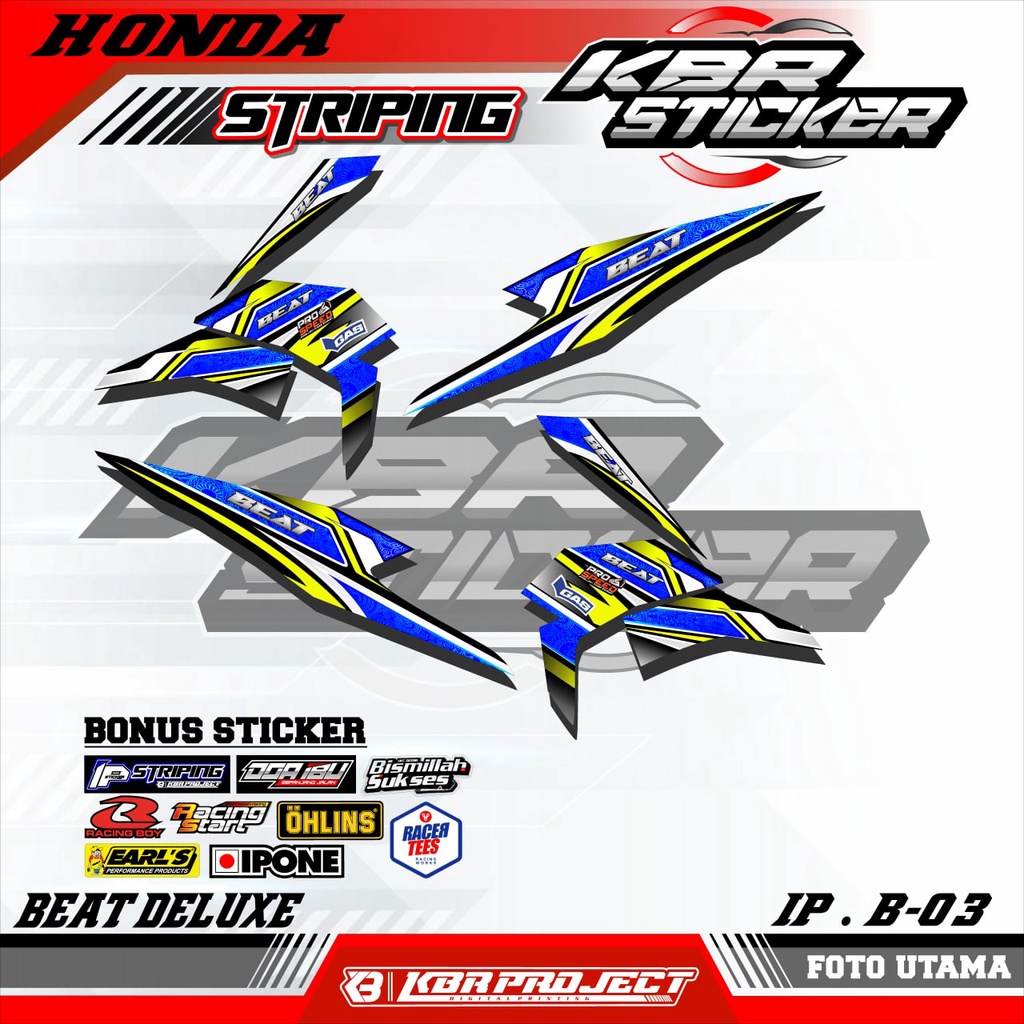 BEAT 2020 DELUXE (COD) STICKER STRIPING HONDA BEAT 2020 DELUXE.B.03