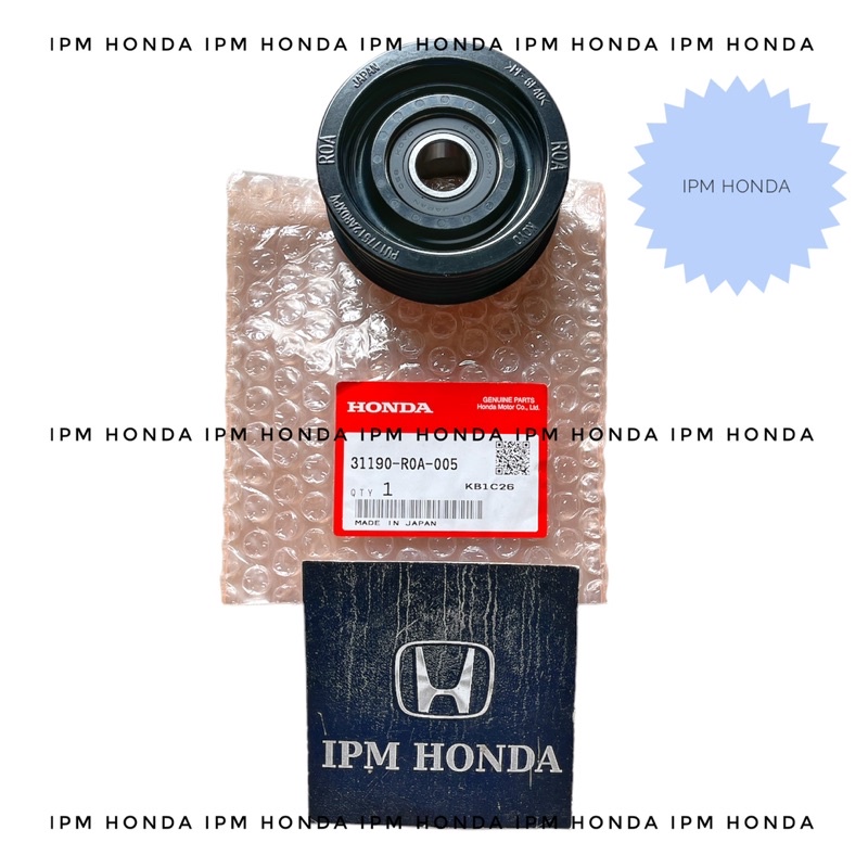 31190 R1A / R0A Idler Pulley Pully Puli Poly Bearing Lahar Tensioner Fanbelt HONDA CRV GEN 4 RM1 2.0 2000cc 2013-2017 CRV GEN 5 Turbo RW 2000cc 2018-2022 HRV 1.8 1800cc Prestige 2015-2021 Civic FB FB2 FB3 2012-2015 FC Turbo 2015-2021