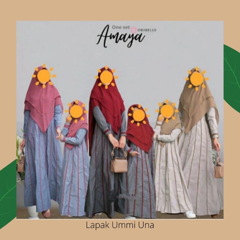 Oribelle Kids AMAYA set Gamis Anak dan Dewasa