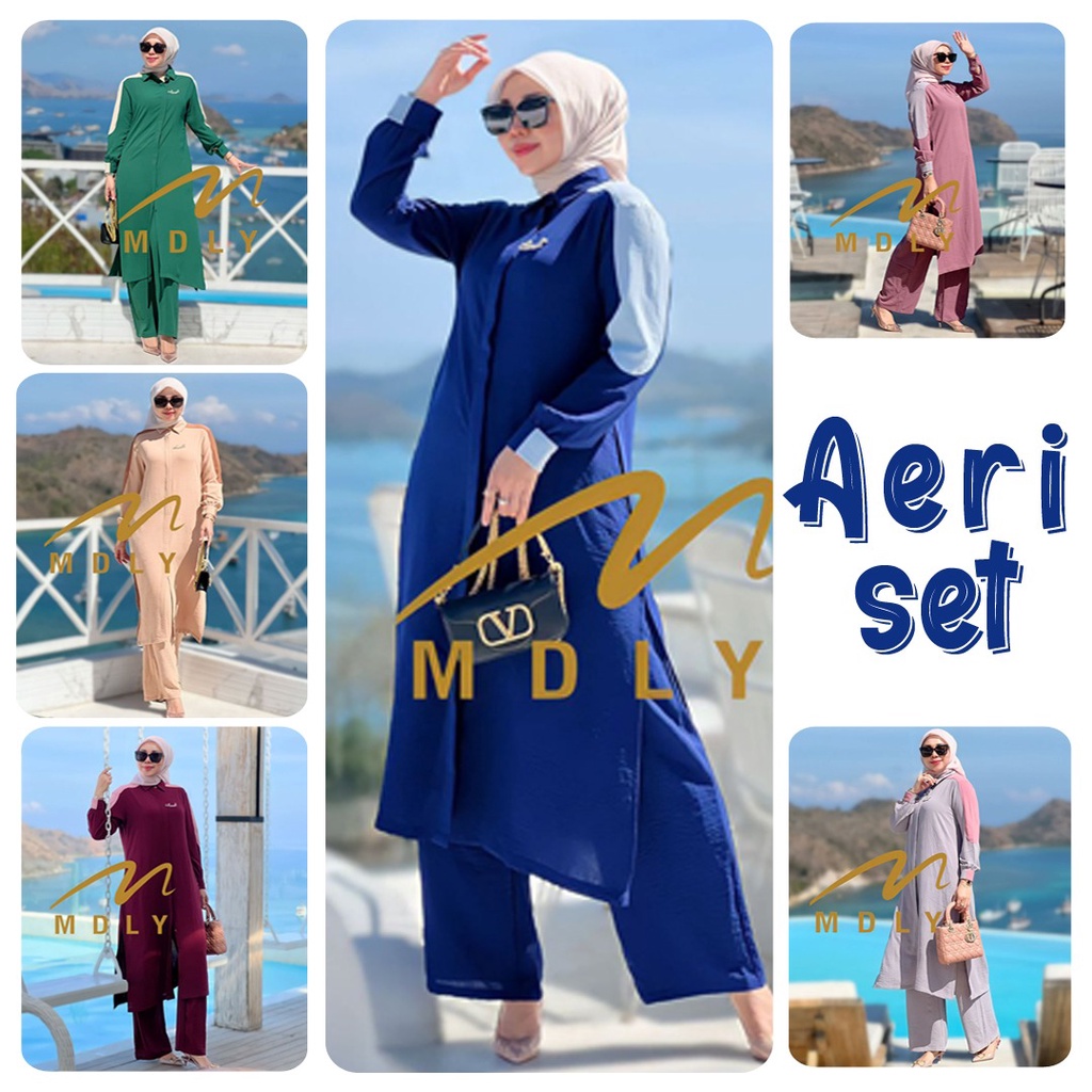 Pakaian Setelan Wanita Aeri set By Mdly