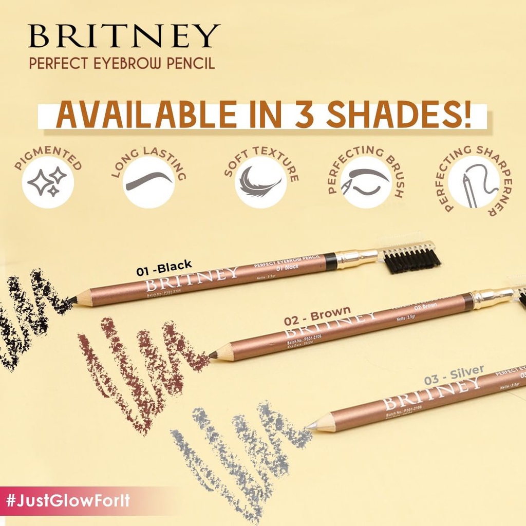 Purbasari Britney Perfect Eyebrow Pencil 2.5 gr / Britney Eyebrow