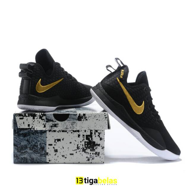 nike lebron witness iii black metallic gold