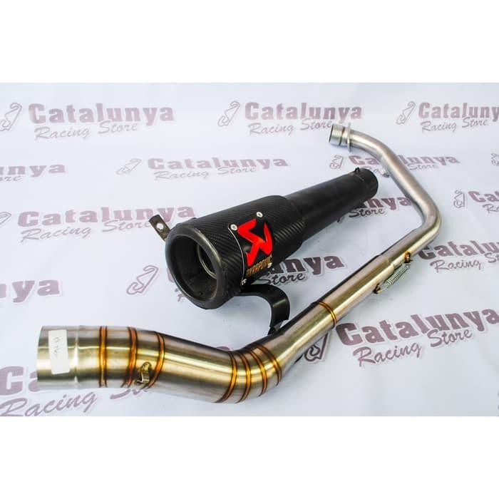 Knalpot Racing Satria Fu Injeksi/Karbu Fullsystem Akrapovic Perdrosa