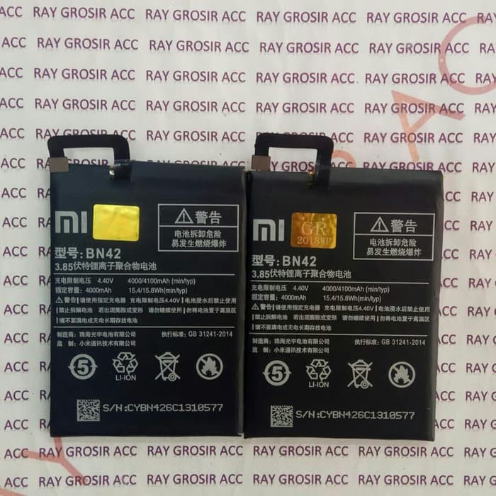 Baterai Original Xiaomi BN42 BN 42 Redmi 4 redmi4X