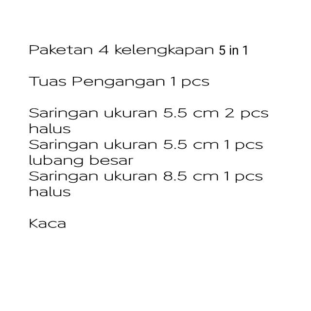 Saringan ikan 5 in 1 Paketan 4