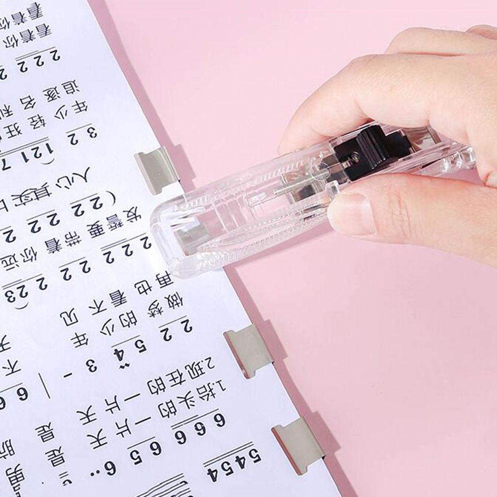 Nickolas1 Paper Cliper Student Penjepit Kertas Logam Kertas|Pengikat Dokumen Perlengkapan Kantor Aksesoris Sekolah Penjepit Dorong