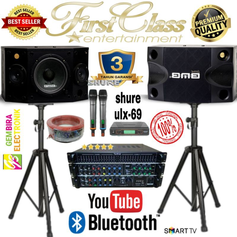 Paket Karaoke Speaker BMB Original Speaker garansi resmi 3 tahun Bluetooth ampli mixer fca4000 Ori