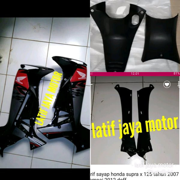 sayap supra x 125 tahun 2007 2012 HITAM