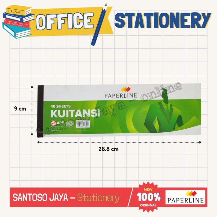 

Buku Kwitansi PAPERLINE - Buku Kuitansi Sedang - Tanggung 40 lembar