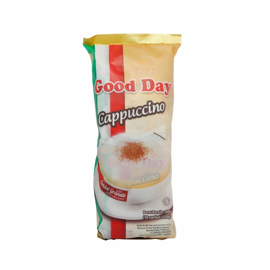 

Good Day Cappuccino / Kopi Instan Rasa Capuccino Kemasan Bag isi 10x25gr