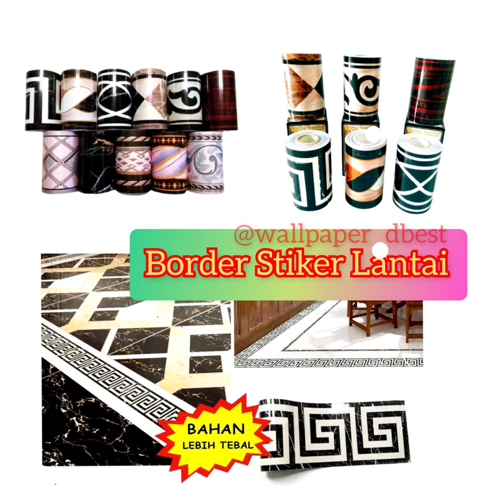 LIST BORDER STIKER DINDING DAN LANTAI UNTUK GRANIT KERAMIK MARMER DEKORASI KACA DAPUR PINGGIR TANGGA