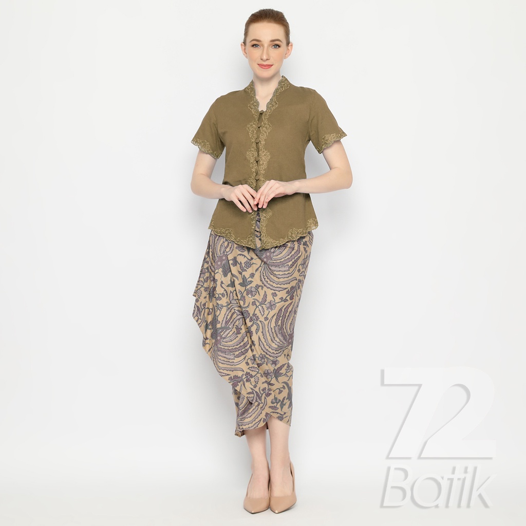 ROK BATIK SPAN Skirt Lilit Kebaya Instan Modern Wanita Motif Burung Phoenix Warna Cream 721039 CAP 72 - Rok Batik Lilit Bawahan Skirt Kamen Kebaya Songket Batik Panjang Plisket Span Instan Jadi Bali Lembaran Premium Modern Untuk Wanita Kondangan