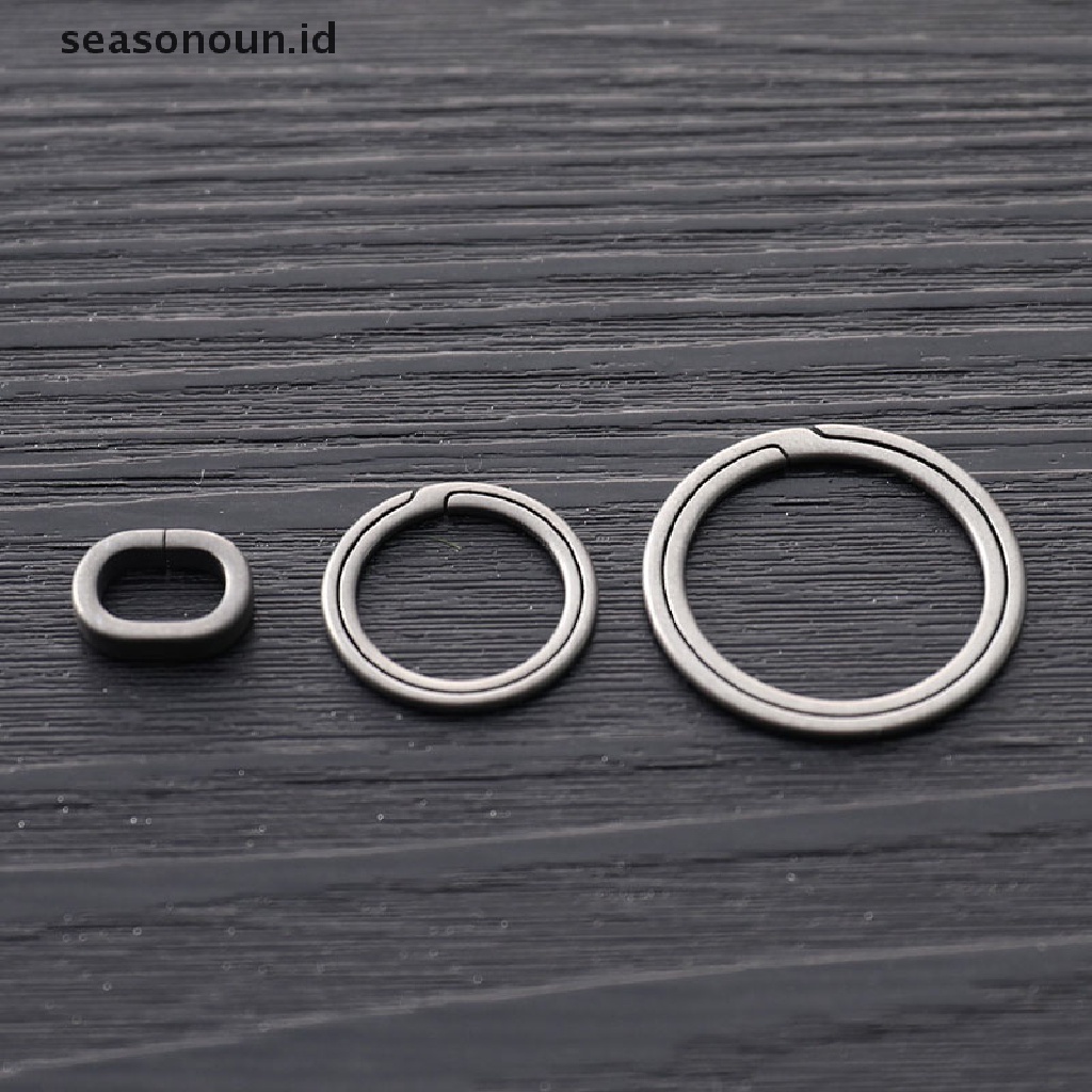 【seasonoun】 Titanium Alloy Key Rings Keychains Buckle Pendant Super Lightweight Car Keychain .