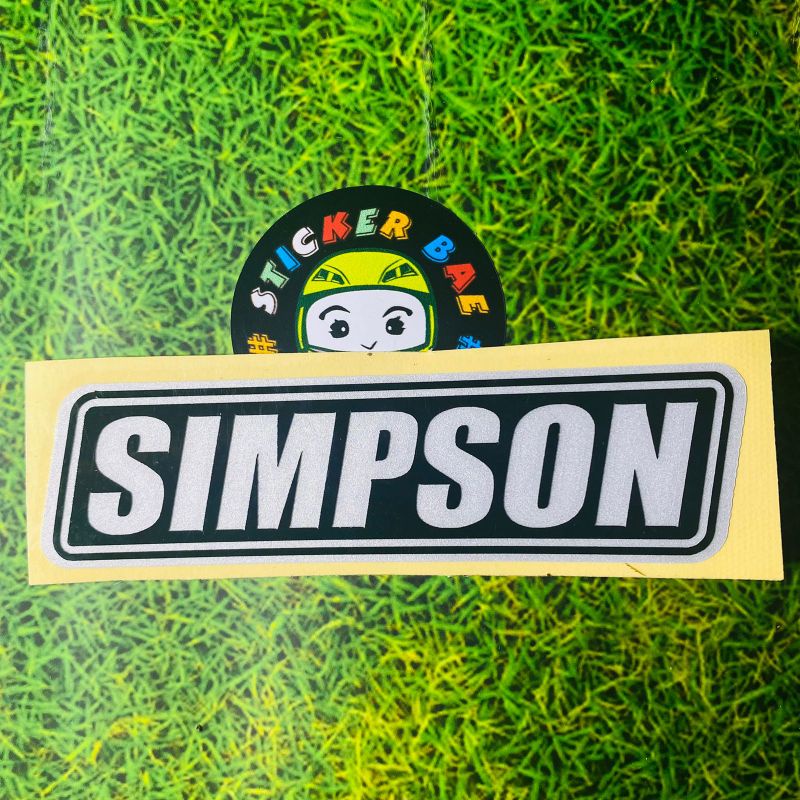 Sticker simpsoon cuting stiker motor helm SIMPSON