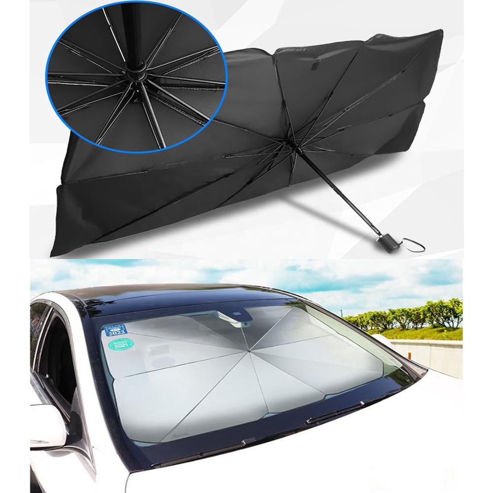 Payung Pelindung Anti Panas Mobil Kaca Depan / Car Umbrella Sunshade