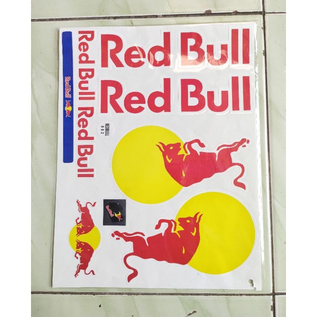 stiker redbull sticker helm