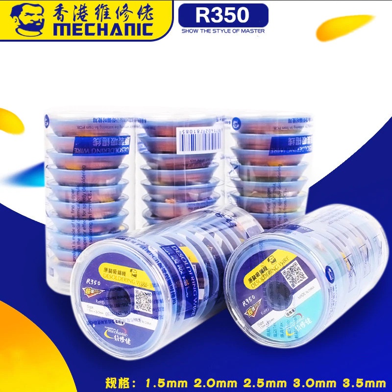 Original Solder Wick Mechanic R350 3015 Panjang 1.5 meter lebar 3mm