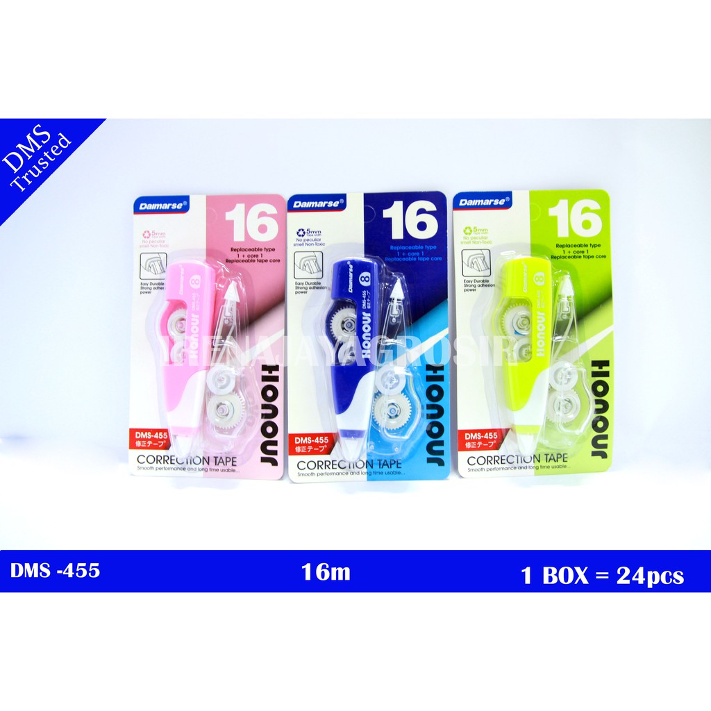 

Correction tape / tip x roll 2 IN 1 16 meter / tipe x pita / Daimarse dms-455