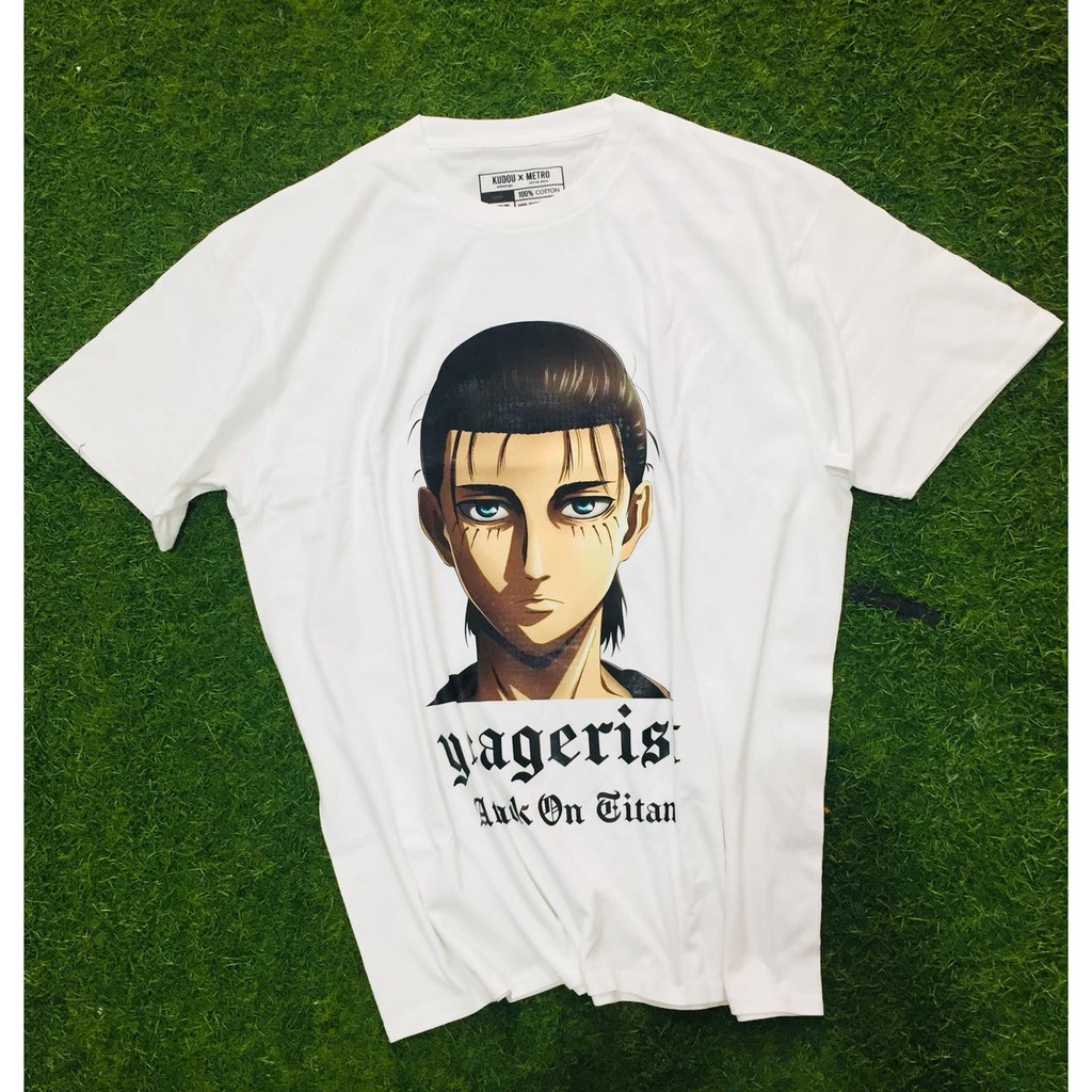 Tshirt Eren Yeagerist AOT White Anime Attack On Titan SNK Manga