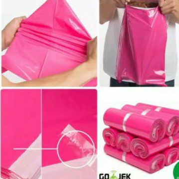 

100 plastik polymailer 17x30cm PINK
