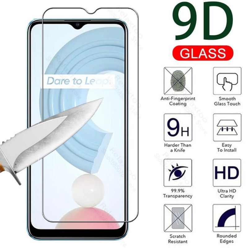 Tempered Glass Realme C21/C25 New Full Screen Premium Protector Quality