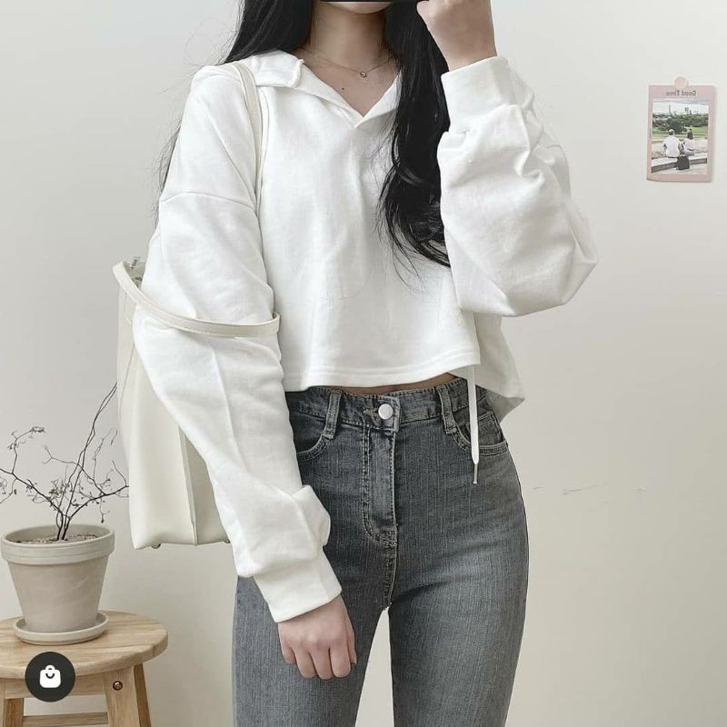 Alexandra Sweater Oversize Wanita Korean Style Fleece